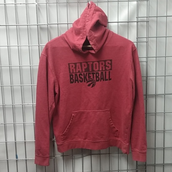NBA TORONTO RAPTORS BASKETBALL Hoodie Size Medium Red - Picture 1 of 6